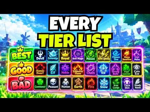 CLOVER TIME EVERY TIER LIST (RANKING ALL BEST GRIMOIRE, RACE, CLASS & TRAITS) ROBLOX